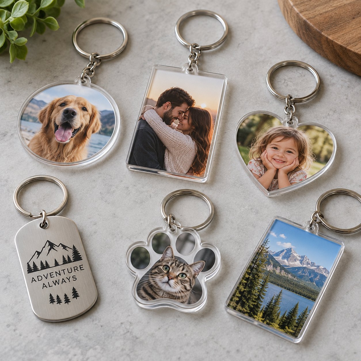 Custom Keychains sample printed by PPS