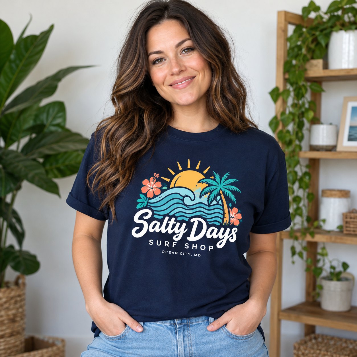 Sample custom printed T-shirt