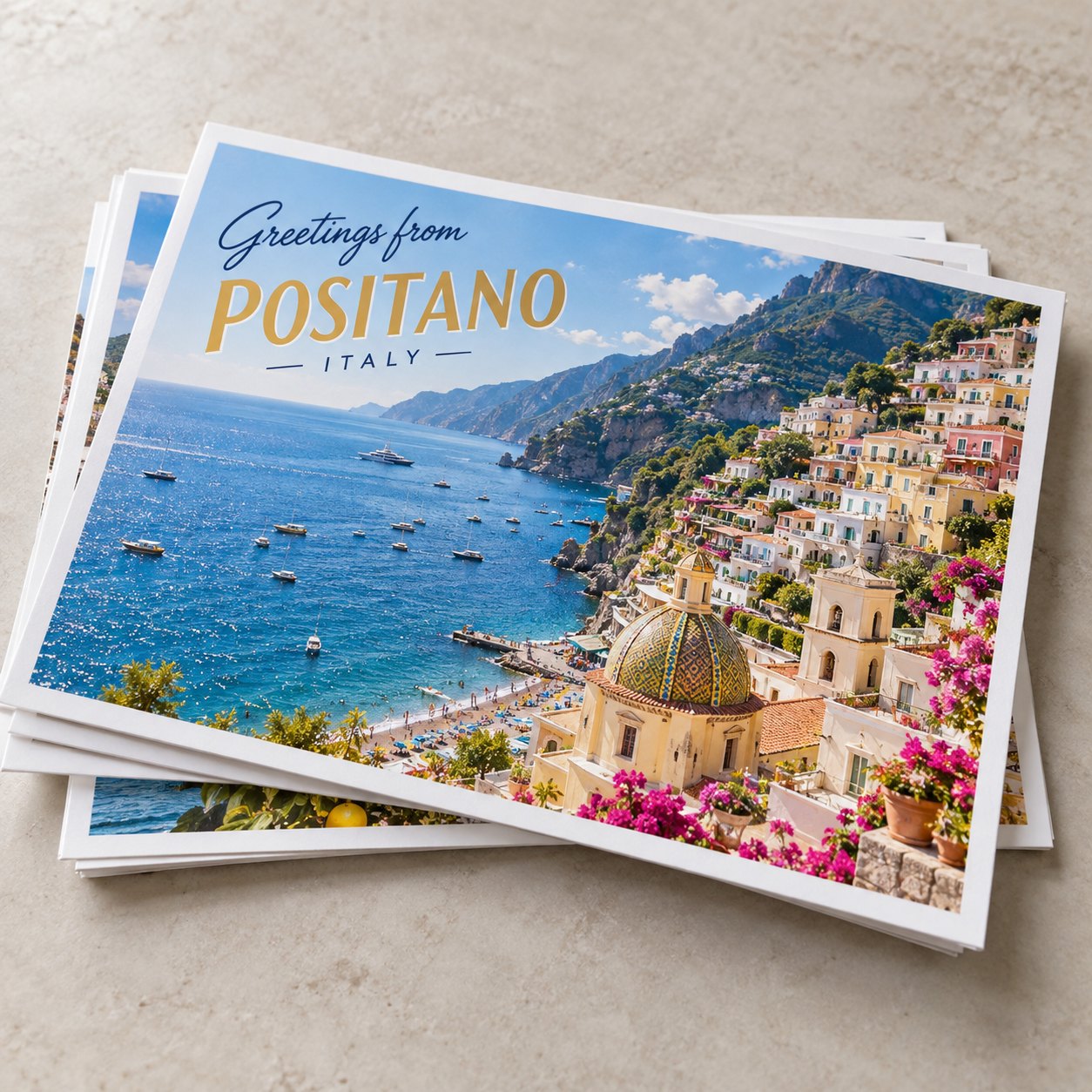 Postcards sample printed by PPS